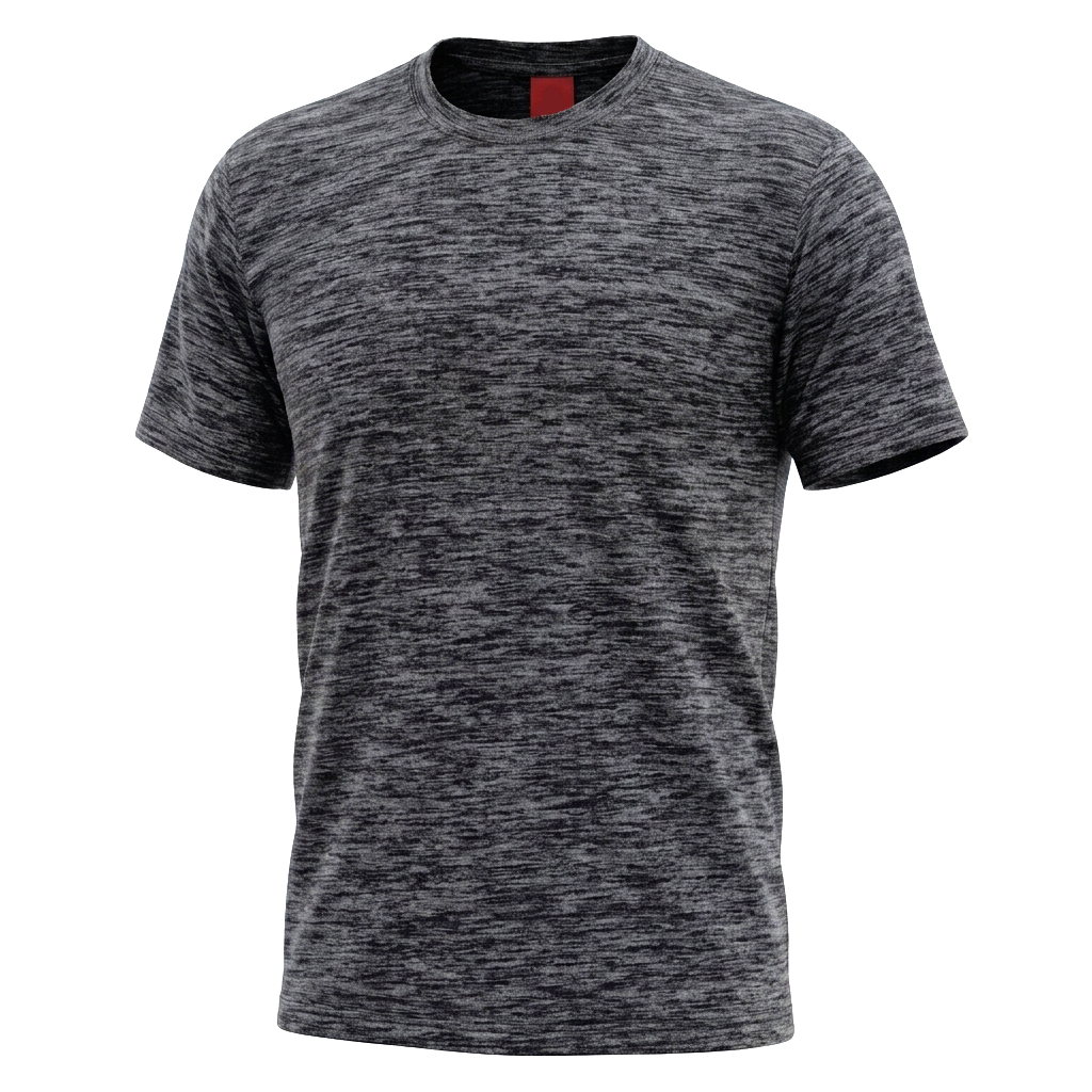Tshirt-Round neck Marble Black 5XL
