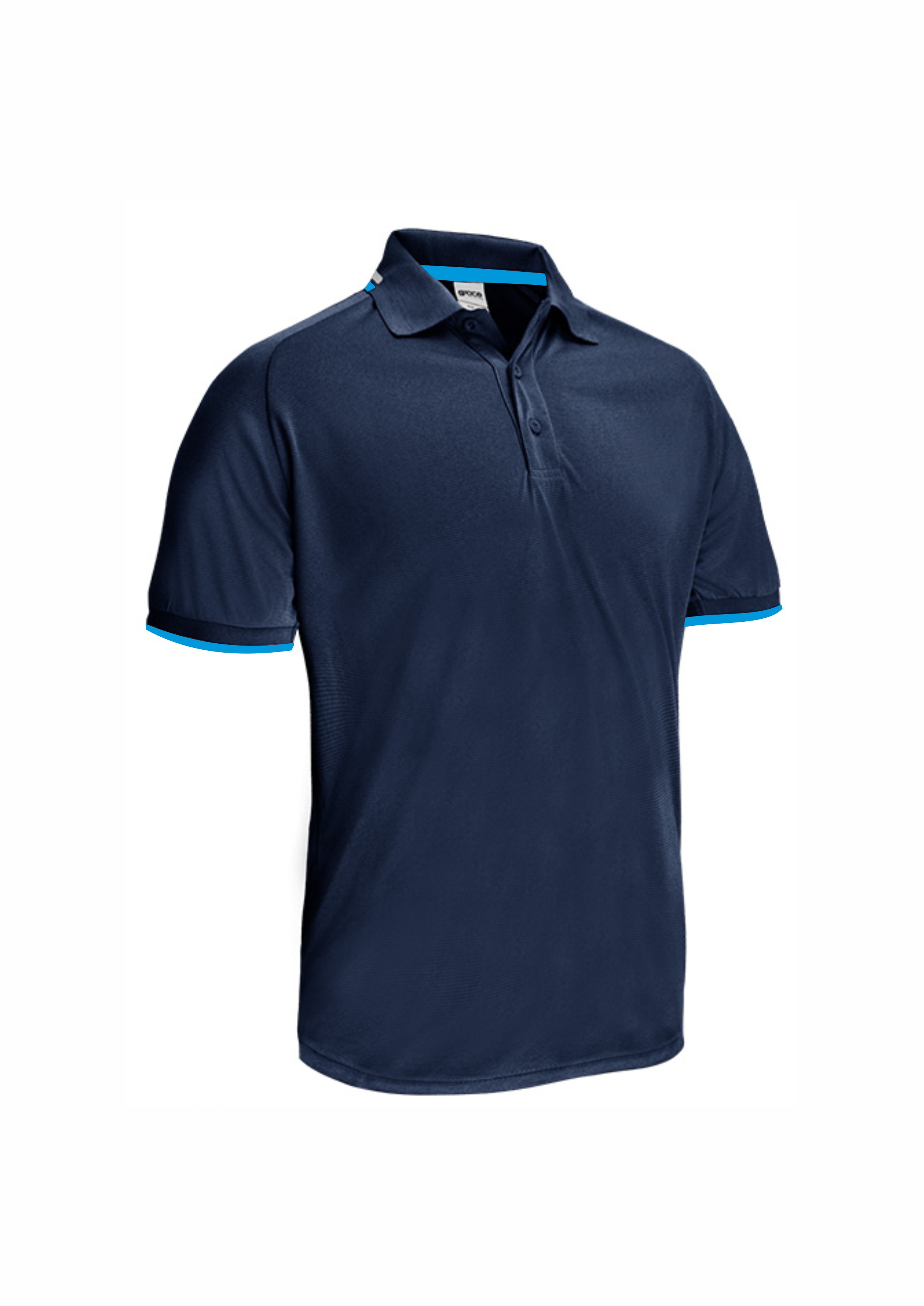 Golf Shirt-Romen Navy & White M